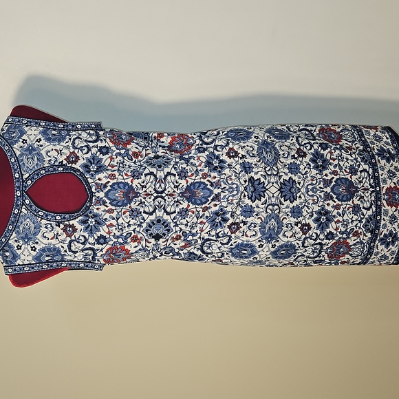 Max Studio Red, White & Blue Sleeveless Dress Size Large - Picture 4 of 7